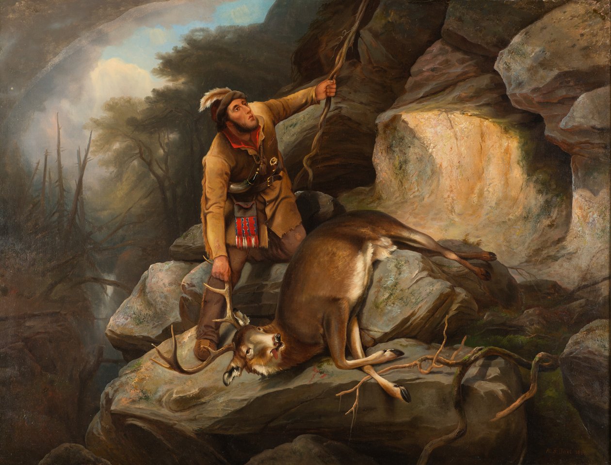 Dilema lovců, 1851 od Arthur Fitzwilliam Tait