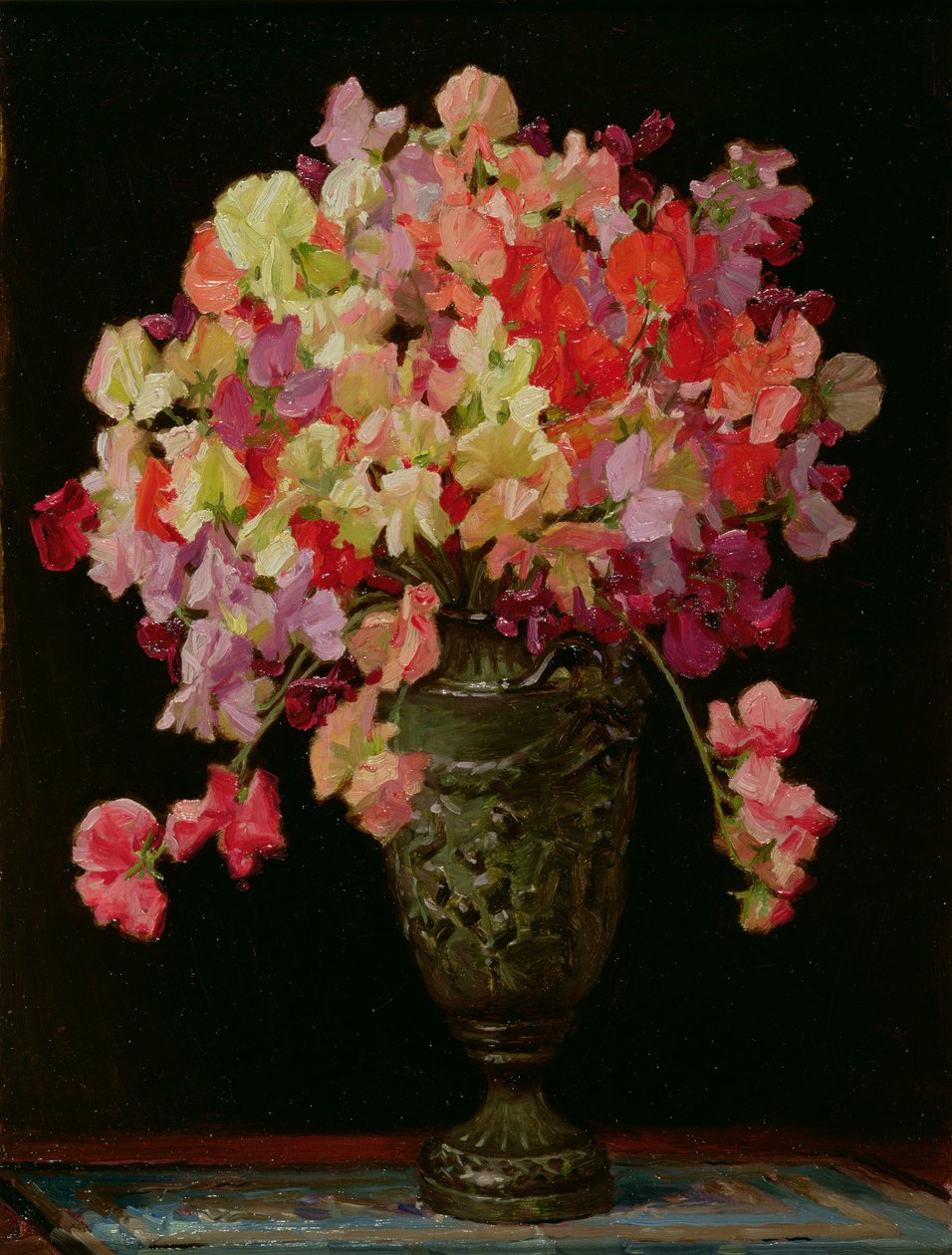 Sweetpeas, Letní radovánky, 1930 (deska) od Arthur Herbert Buckland