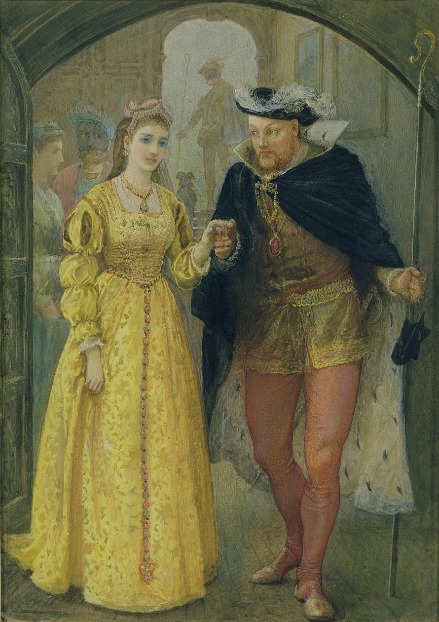 Jindřich VIII. a Anna Boleynová od Arthur Hopkins