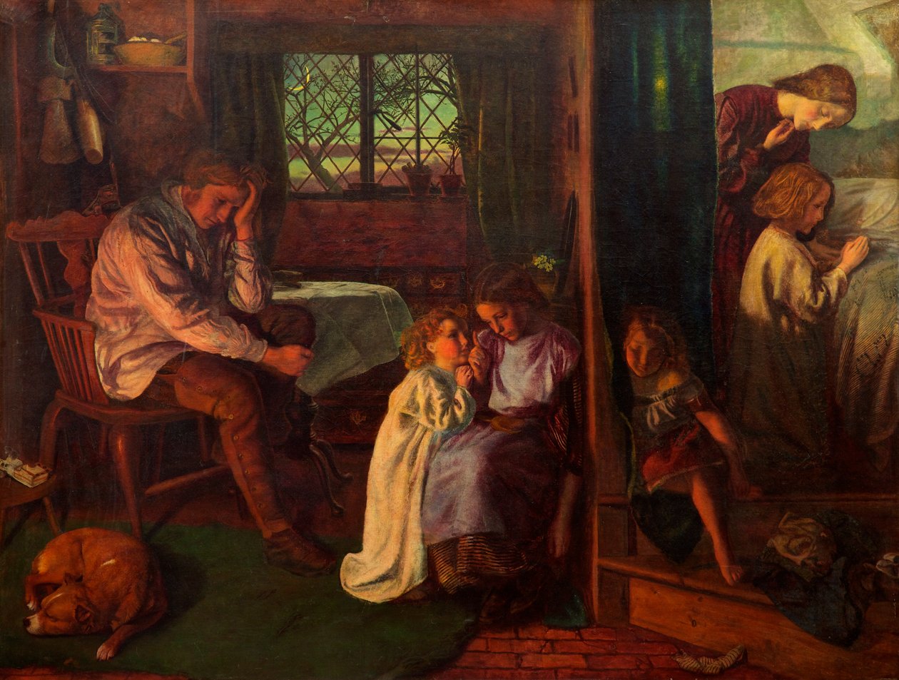 Před spaním, 1862 od Arthur Hughes