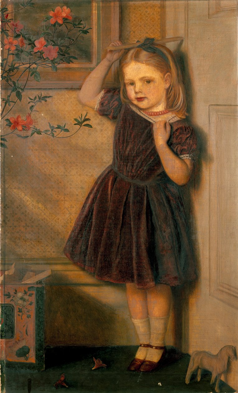 Cecily Ursula, ve věku tří let, vystavovala 1867 od Arthur Hughes