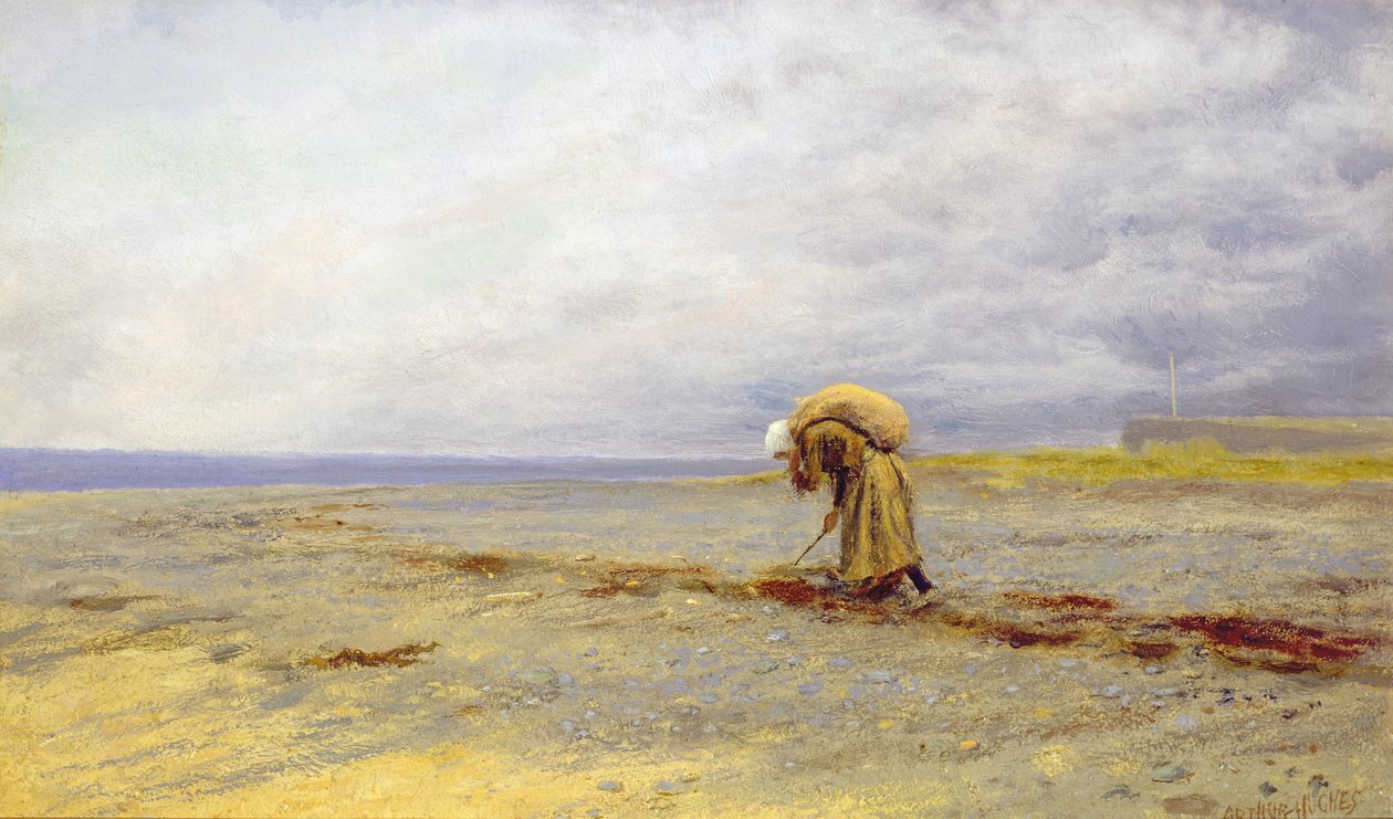 Sběr mořských řas od Arthur Hughes