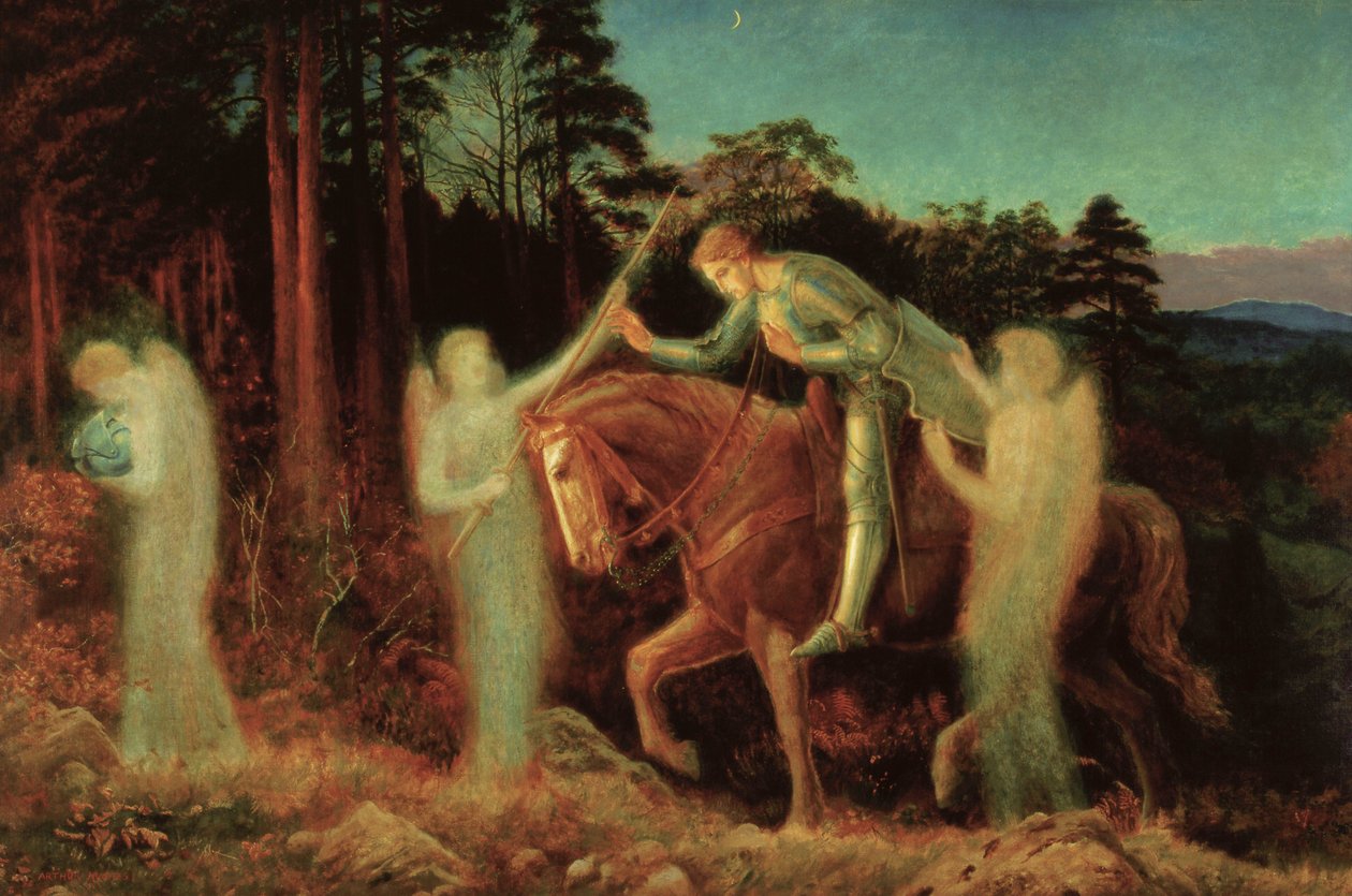 Sir Galahad, 1867-1892 od Arthur Hughes