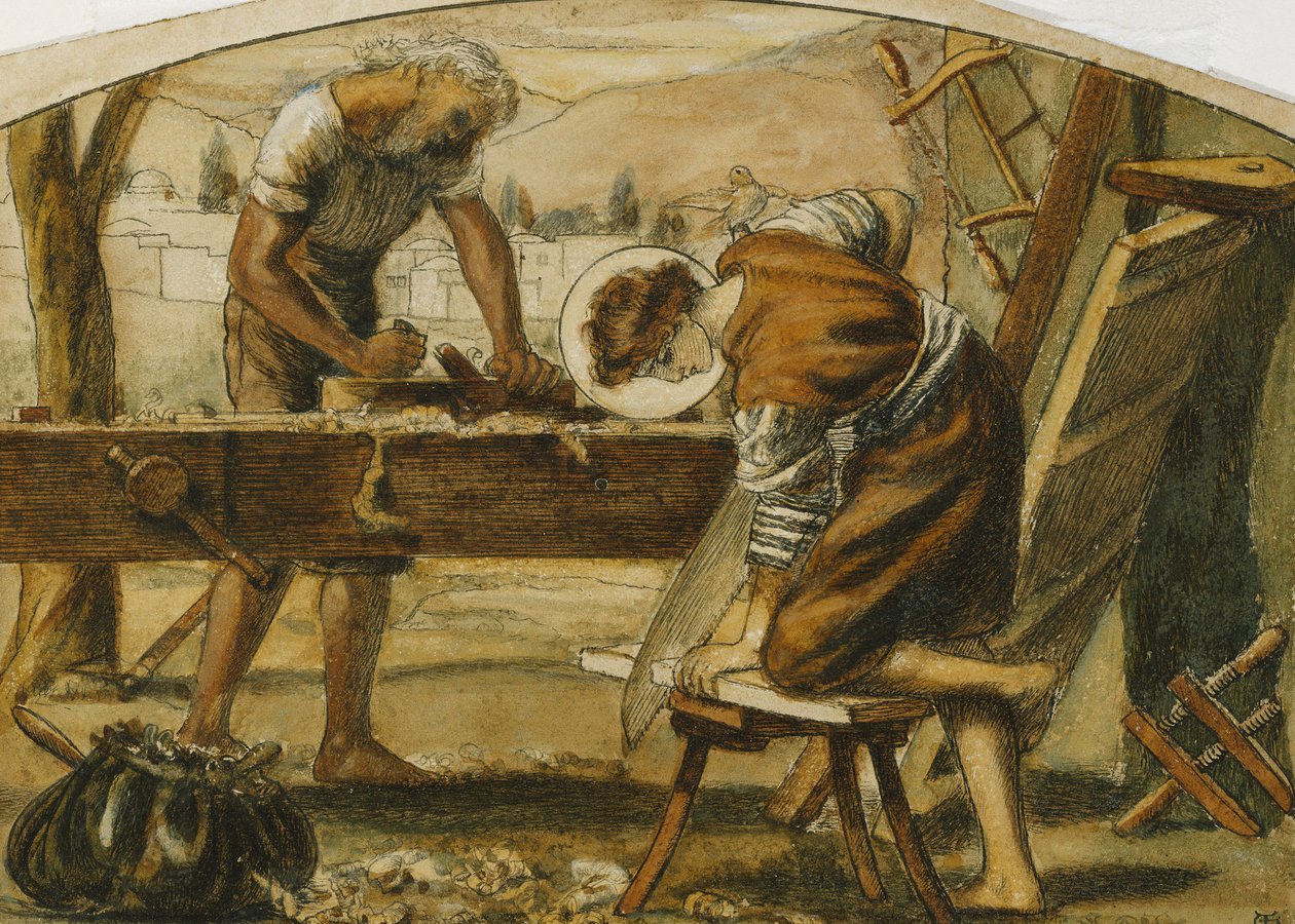 tesař, od Arthur Hughes