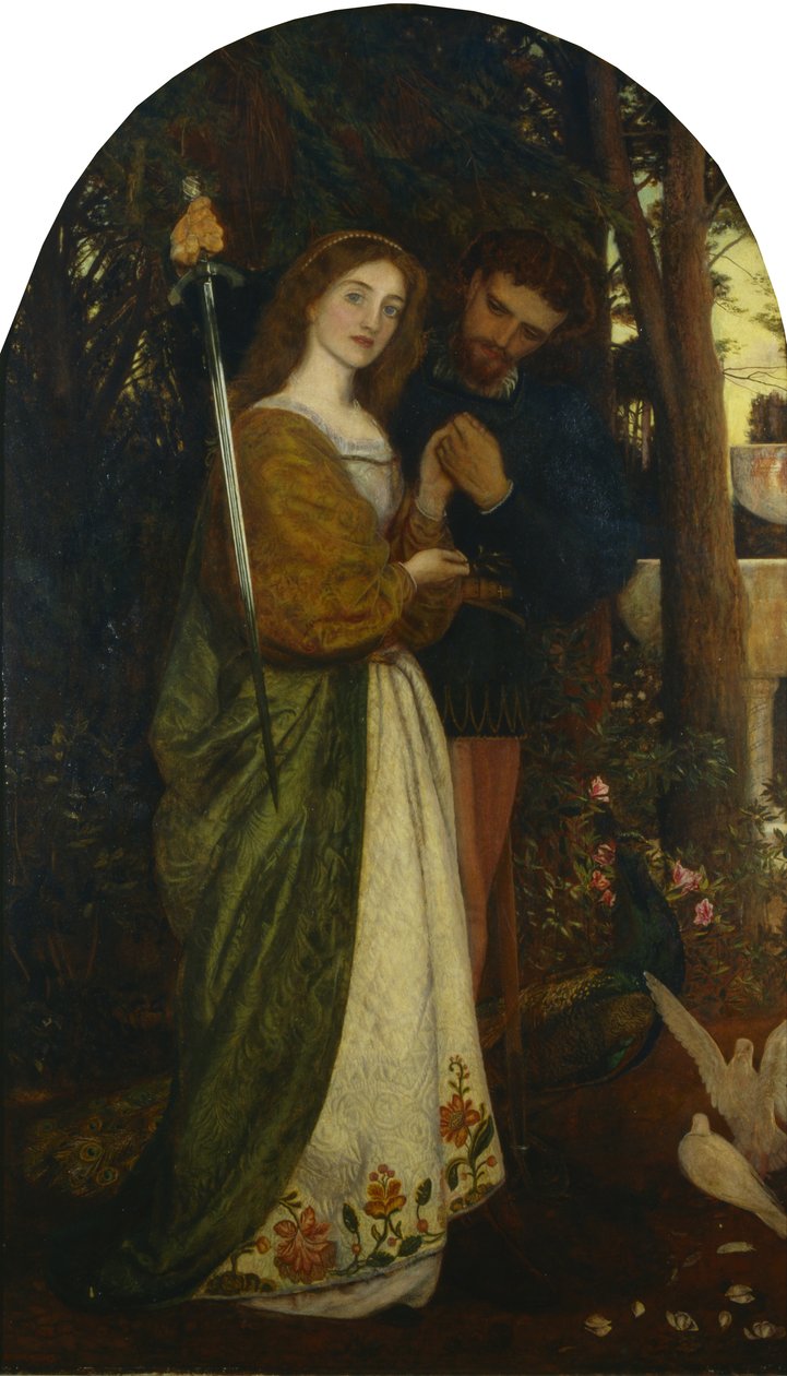 Hlídaný altán od Arthur Hughes