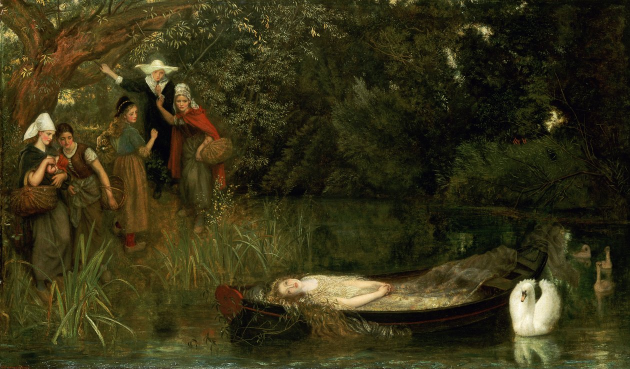 Paní ze Shalott, 1873 od Arthur Hughes