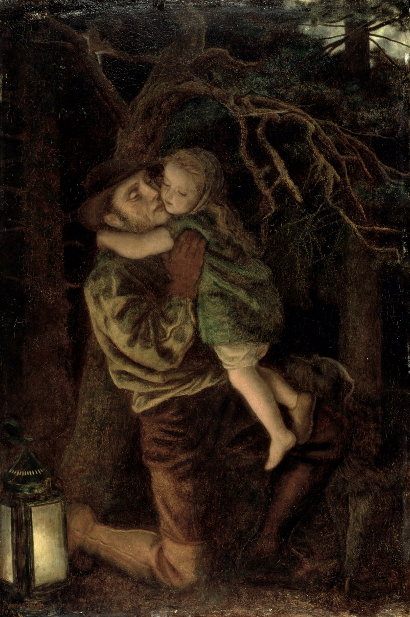 Ztracené dítě, 1866 od Arthur Hughes