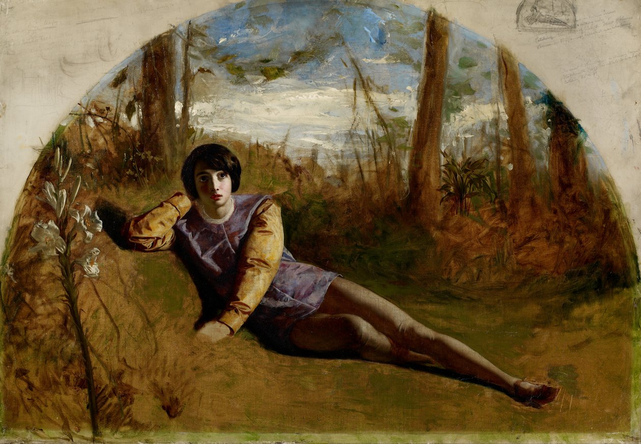 Mladý básník, 1849 od Arthur Hughes
