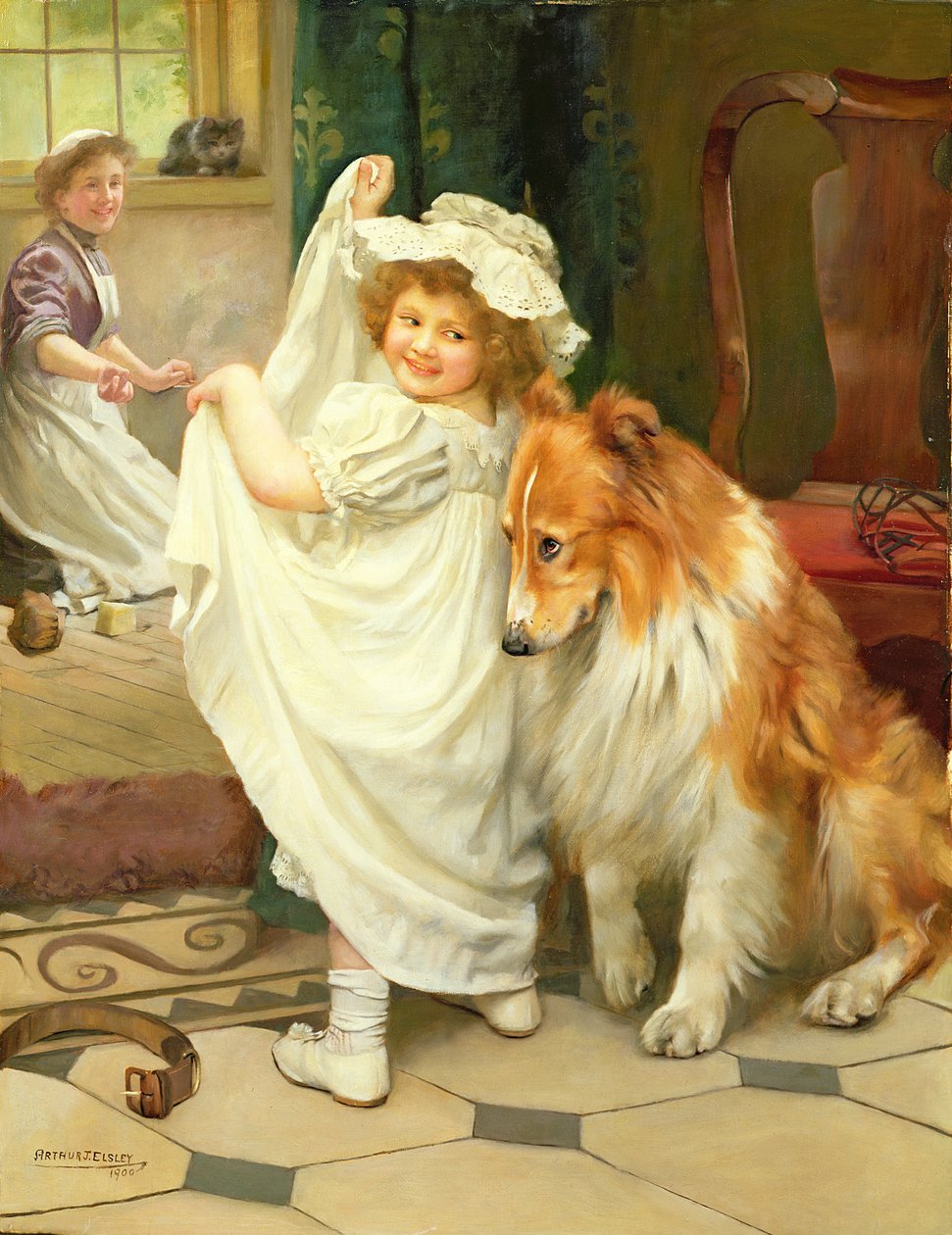Před lázní od Arthur John Elsley