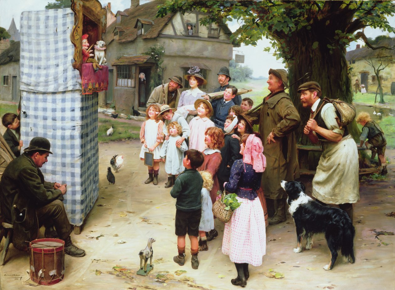 The Punch and Judy Show od Arthur John Elsley