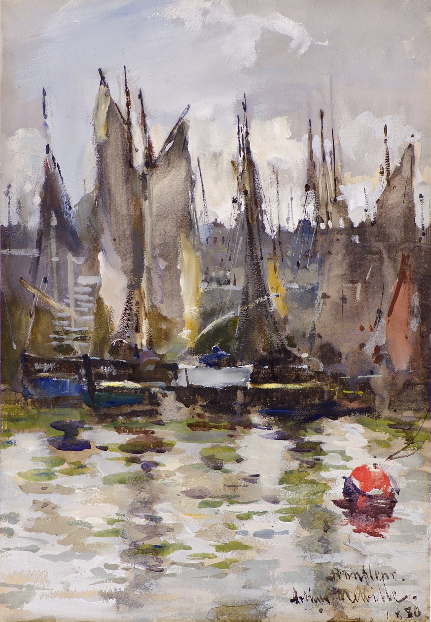 Přístav Honfleur od Arthur Melville