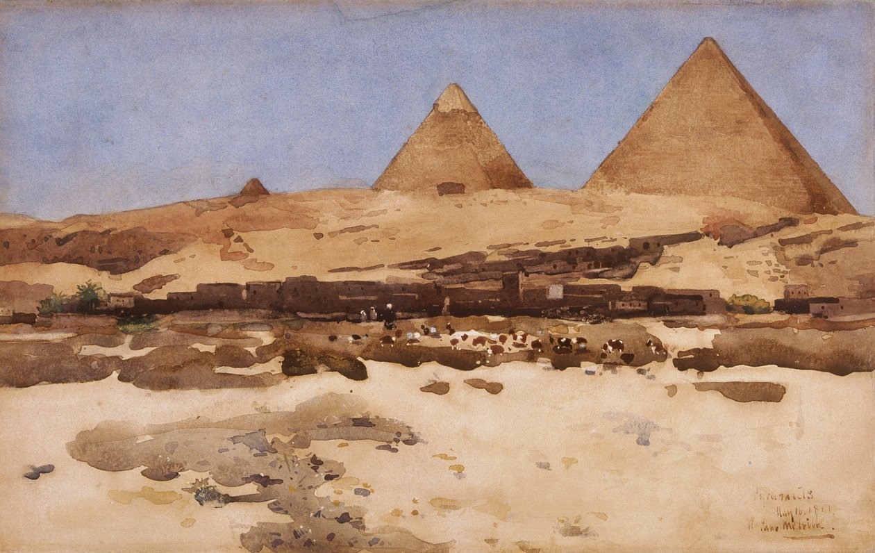 "Pyramidy", 1881 od Arthur Melville