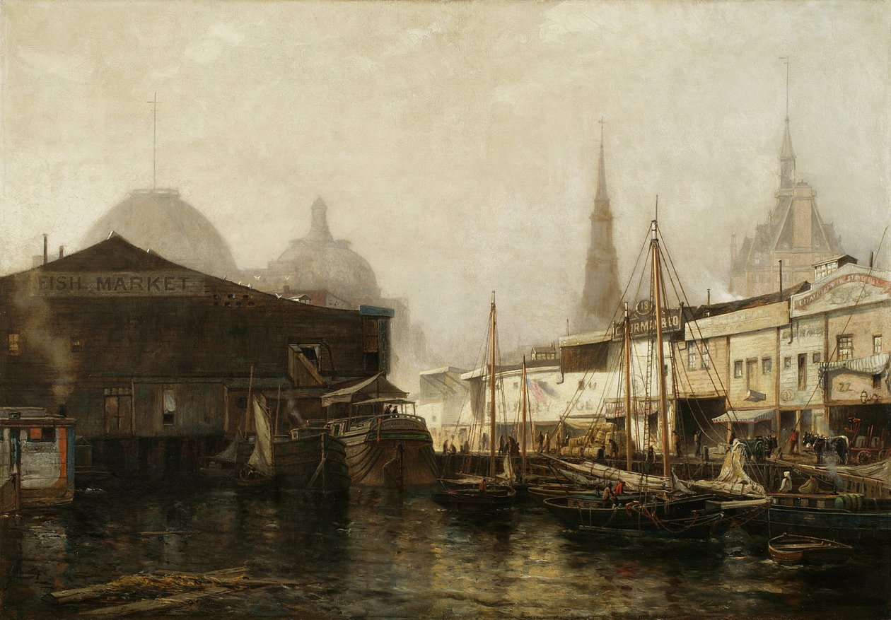 North River Pierhead, 1877 od Arthur Quartley