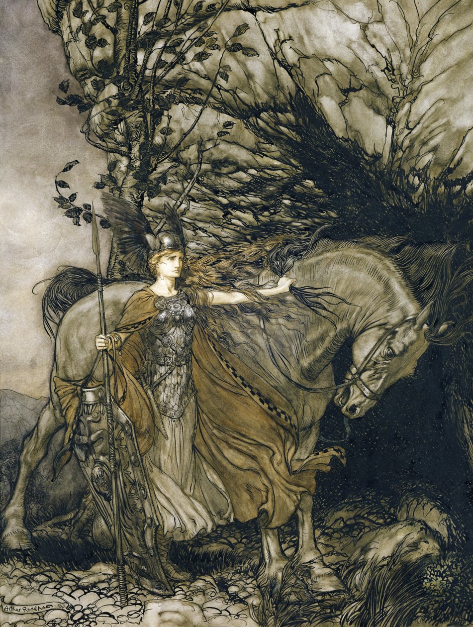 Brunnhilde od Arthur Rackham