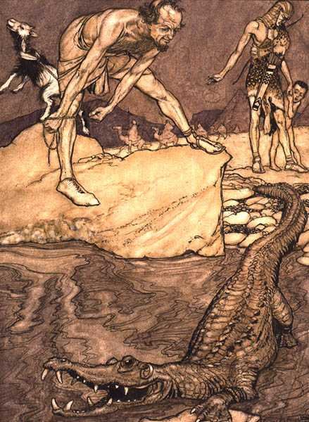 Krokodýl od Arthur Rackham