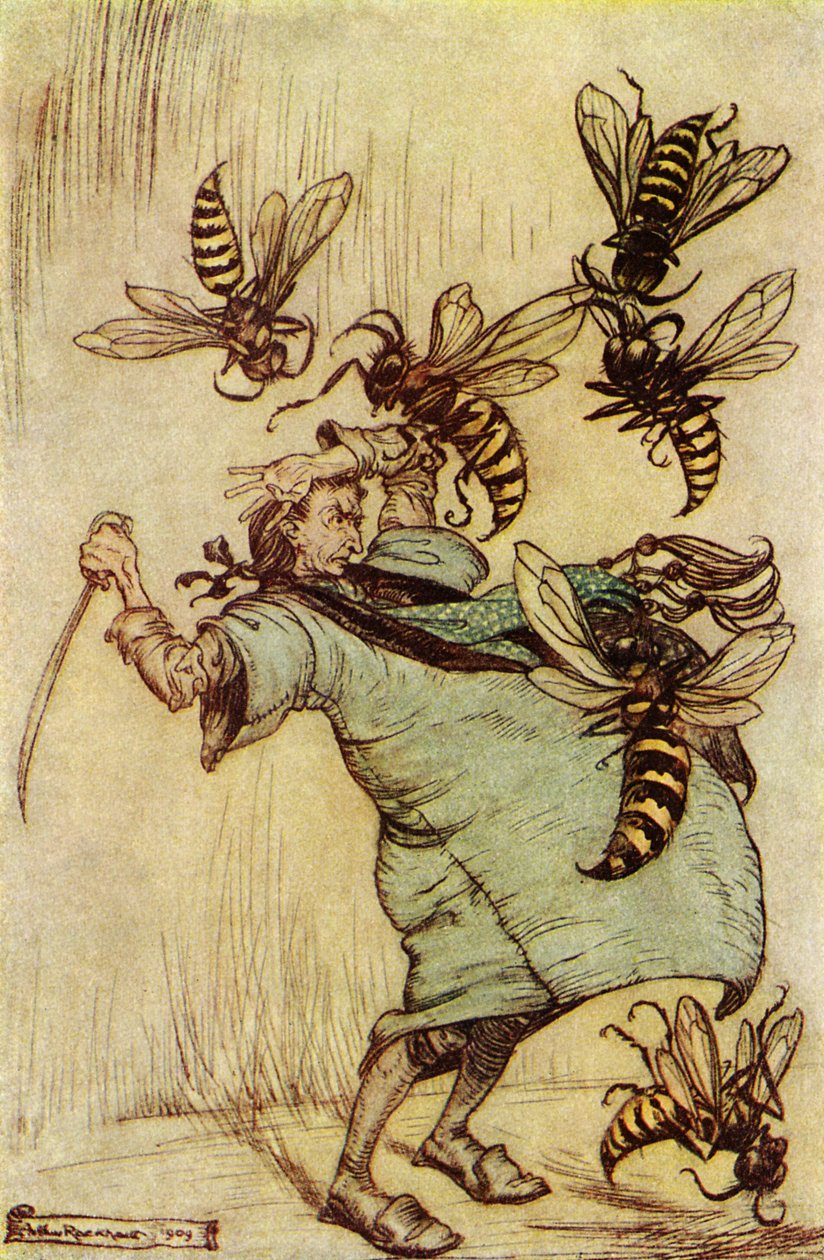Gulliverovy cesty od Jonathana Swifta od Arthur Rackham
