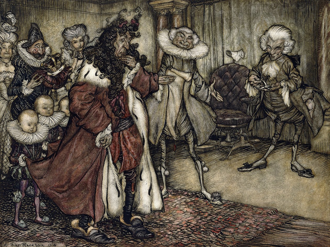 Příprava krále, od Arthur Rackham