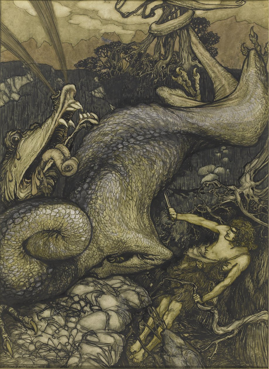 Sigurd the Dragon Slayer, 1901 od Arthur Rackham