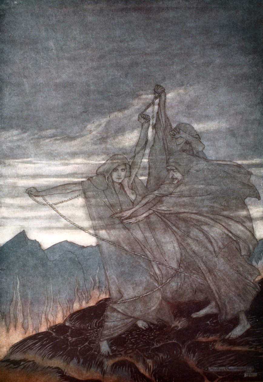 "Nornové mizí", 1924. od Arthur Rackham