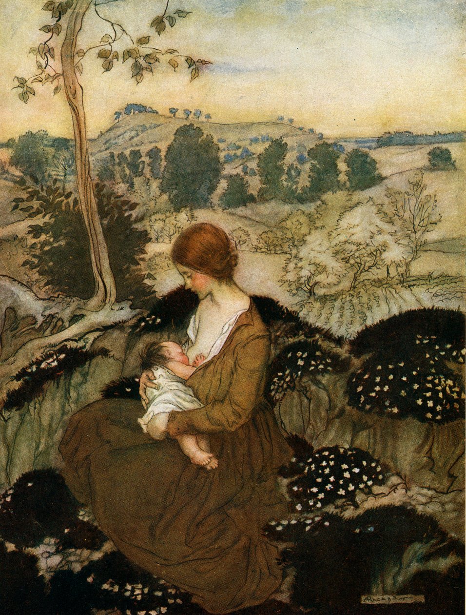 The Springtide of Life od A.C. Swinburnea od Arthur Rackham