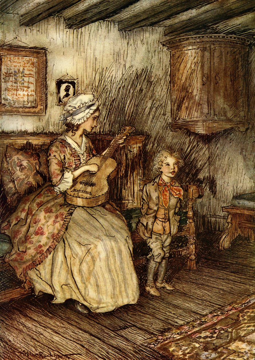 Vikář z Wakefieldu od Arthur Rackham