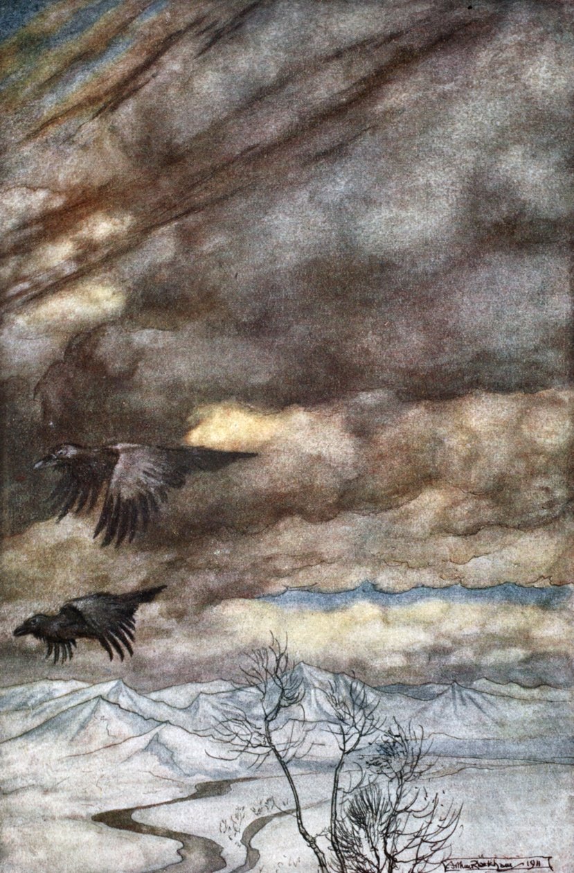 "Havrani z Wotanu", 1924. od Arthur Rackham
