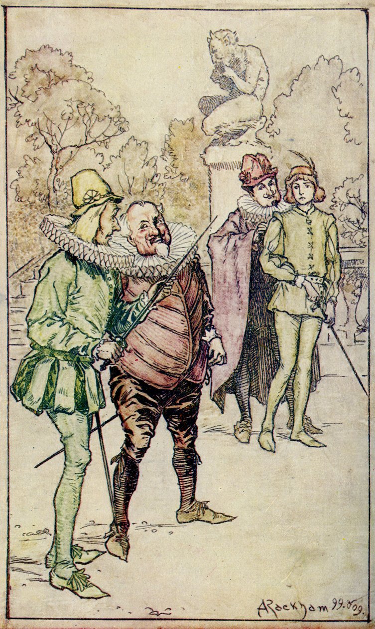 Timon Athénský od Williama Shakespeara od Arthur Rackham
