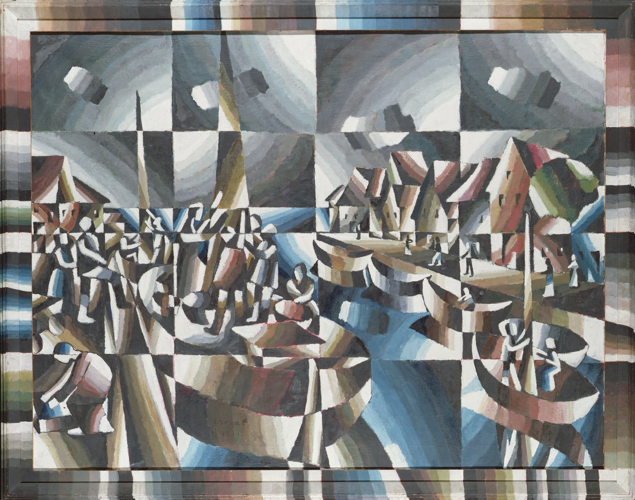 Harbour Picture, 1921 od Arthur Segal