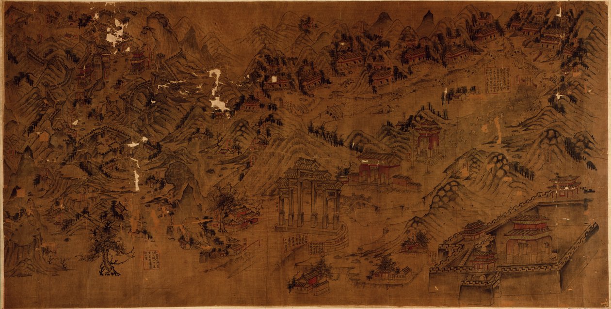 [Mapa hrobek Ming]. od Arthur W. Hummel
