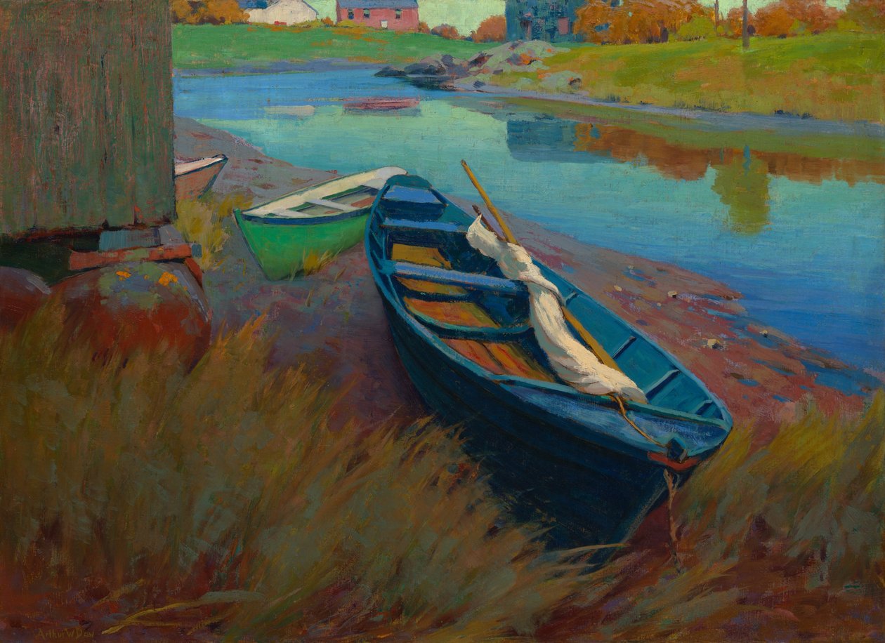 Lodě v klidu, c. 1895. od Arthur Wesley Dow