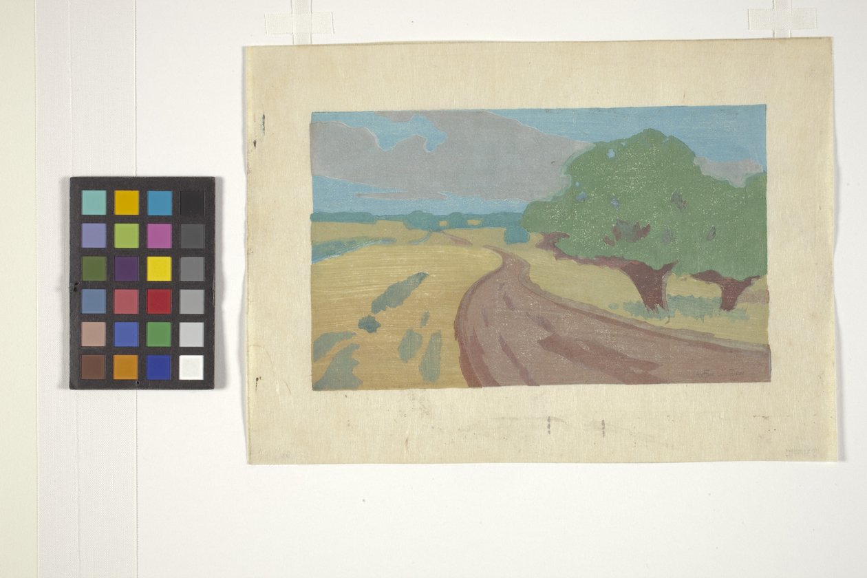 The Argilla Road (barevný dřevořez) od Arthur Wesley Dow