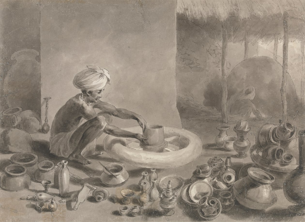 Indiánský Potter od Arthur William Devis