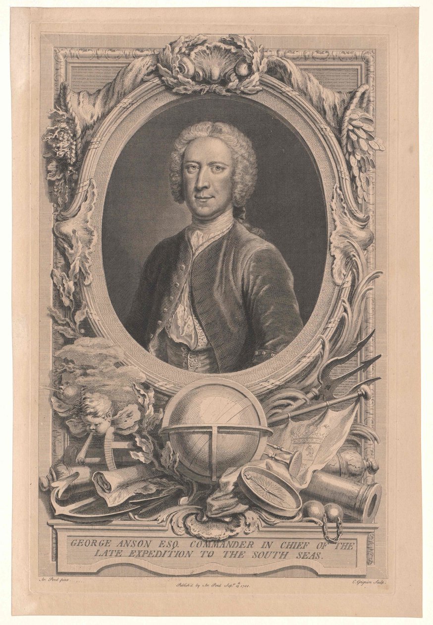 1. baron Anson Anson od Artist Unknown