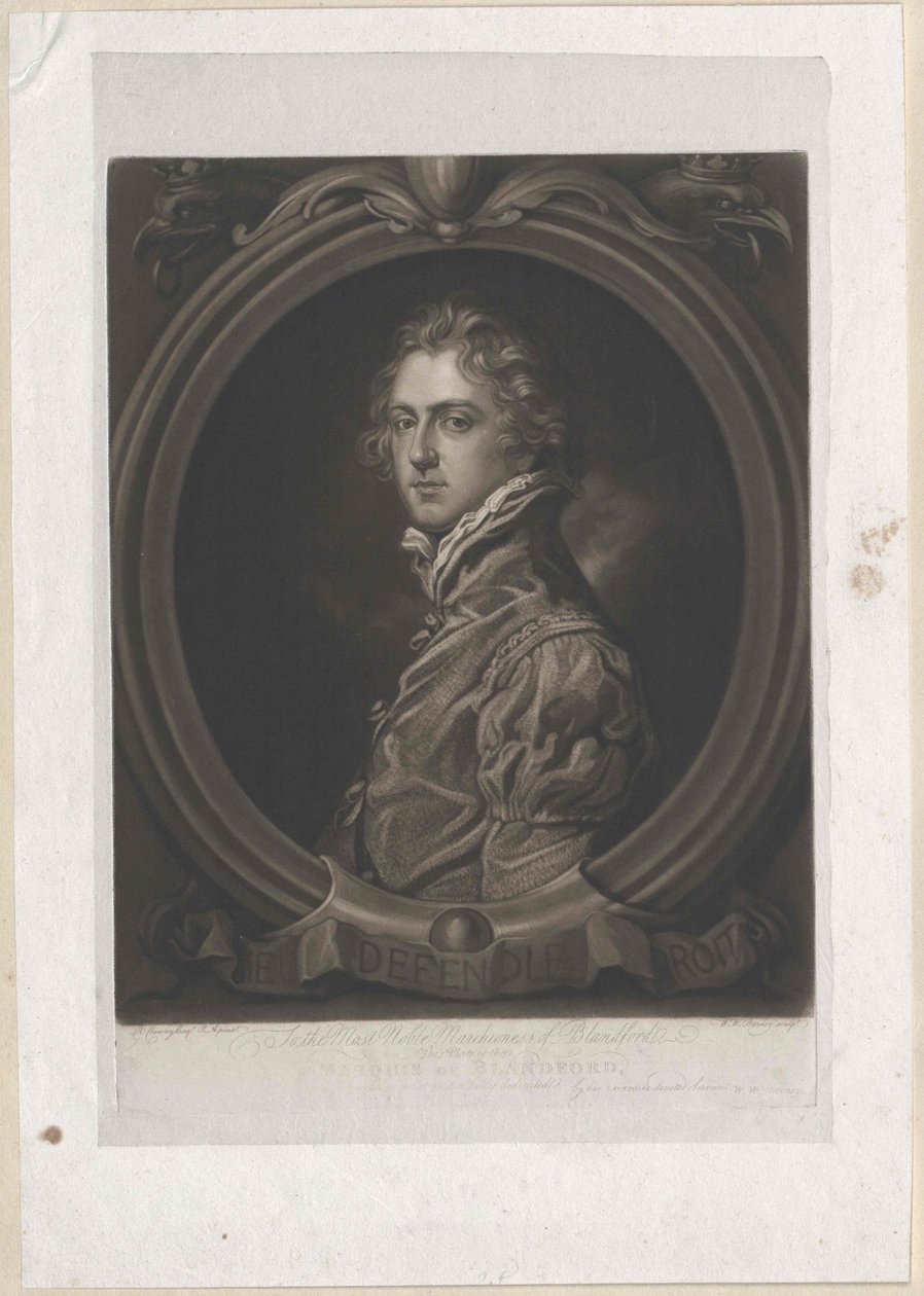 5. vévoda z Marlborough Spencer-Churchill od Artist Unknown