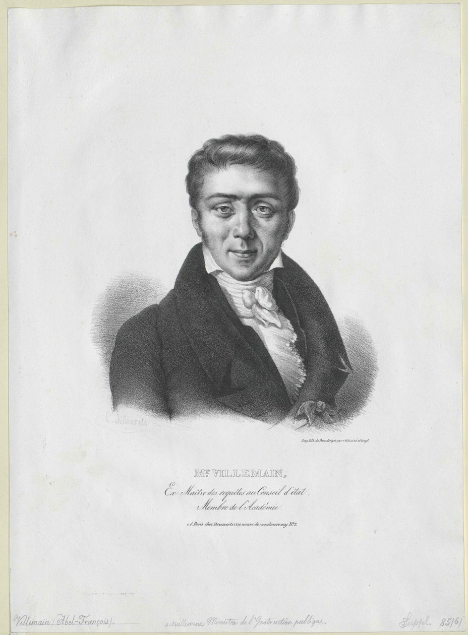 Abel-Francois Villemain od Artist Unknown