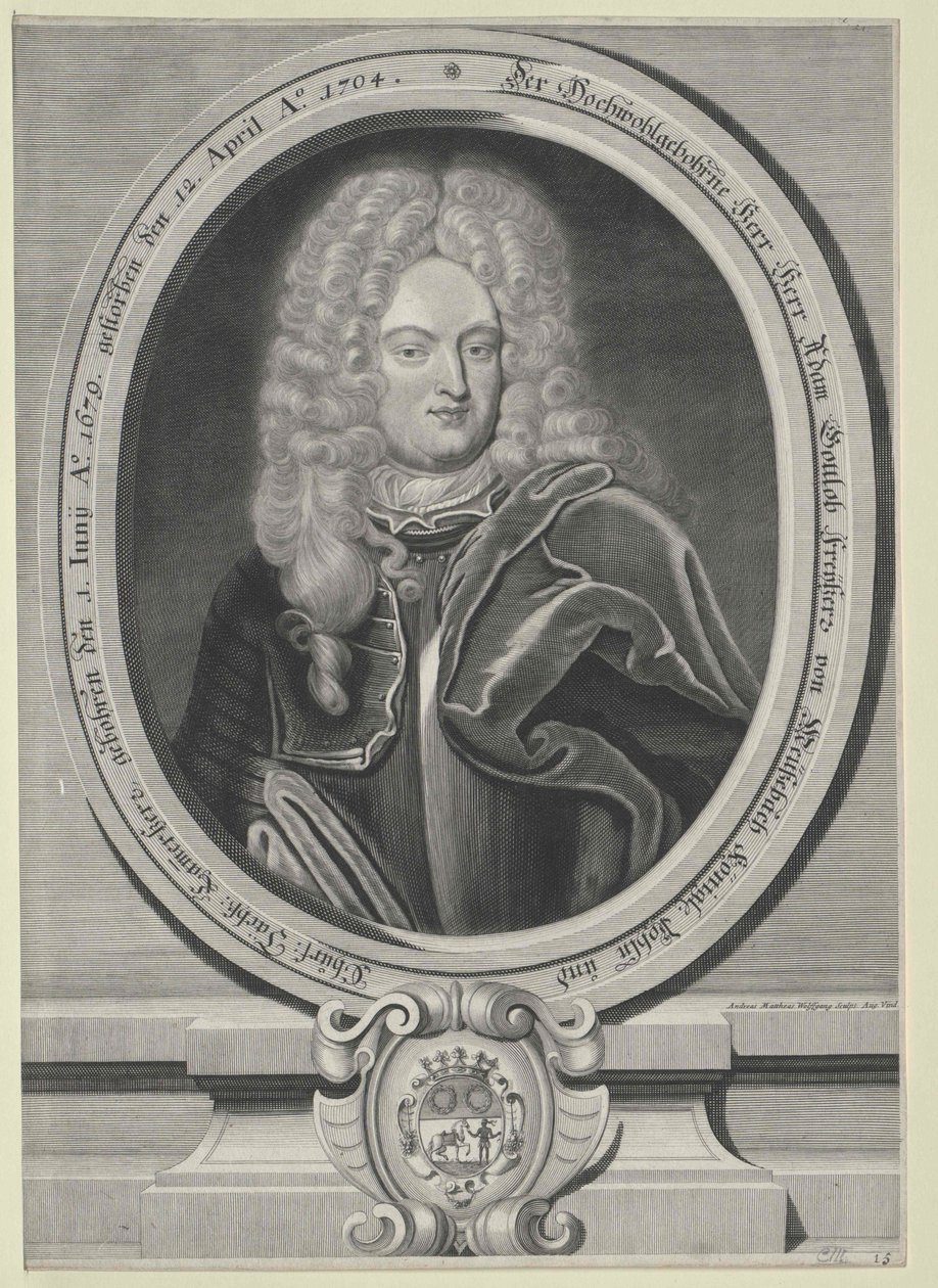 Adam Gottlob baron Meusebach (tisk) od Artist Unknown