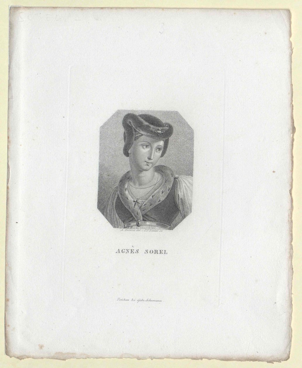 Agnes Sorel (tisk) od Artist Unknown