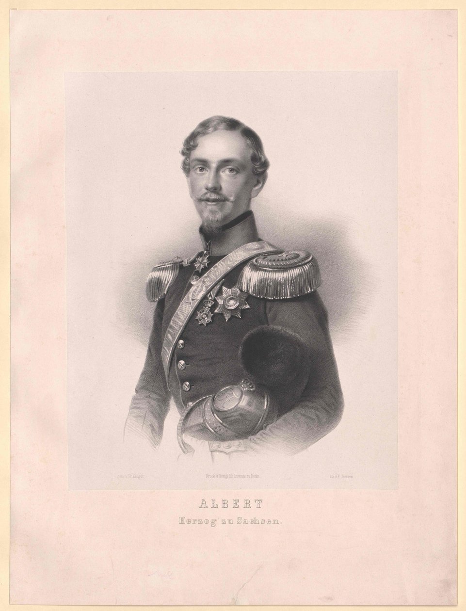 Albert I., saský král, od Artist Unknown