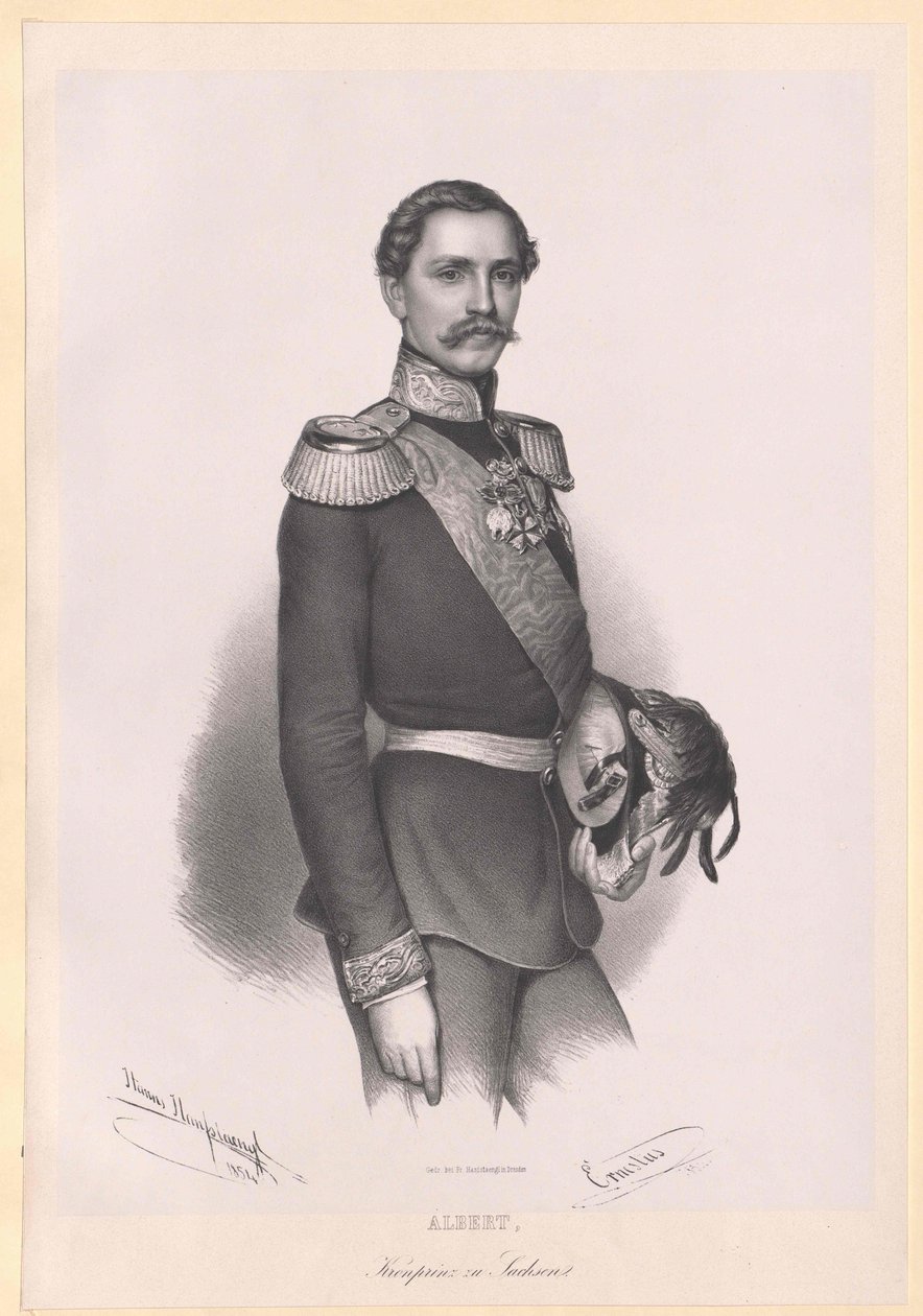 Albert I., saský král, od Artist Unknown