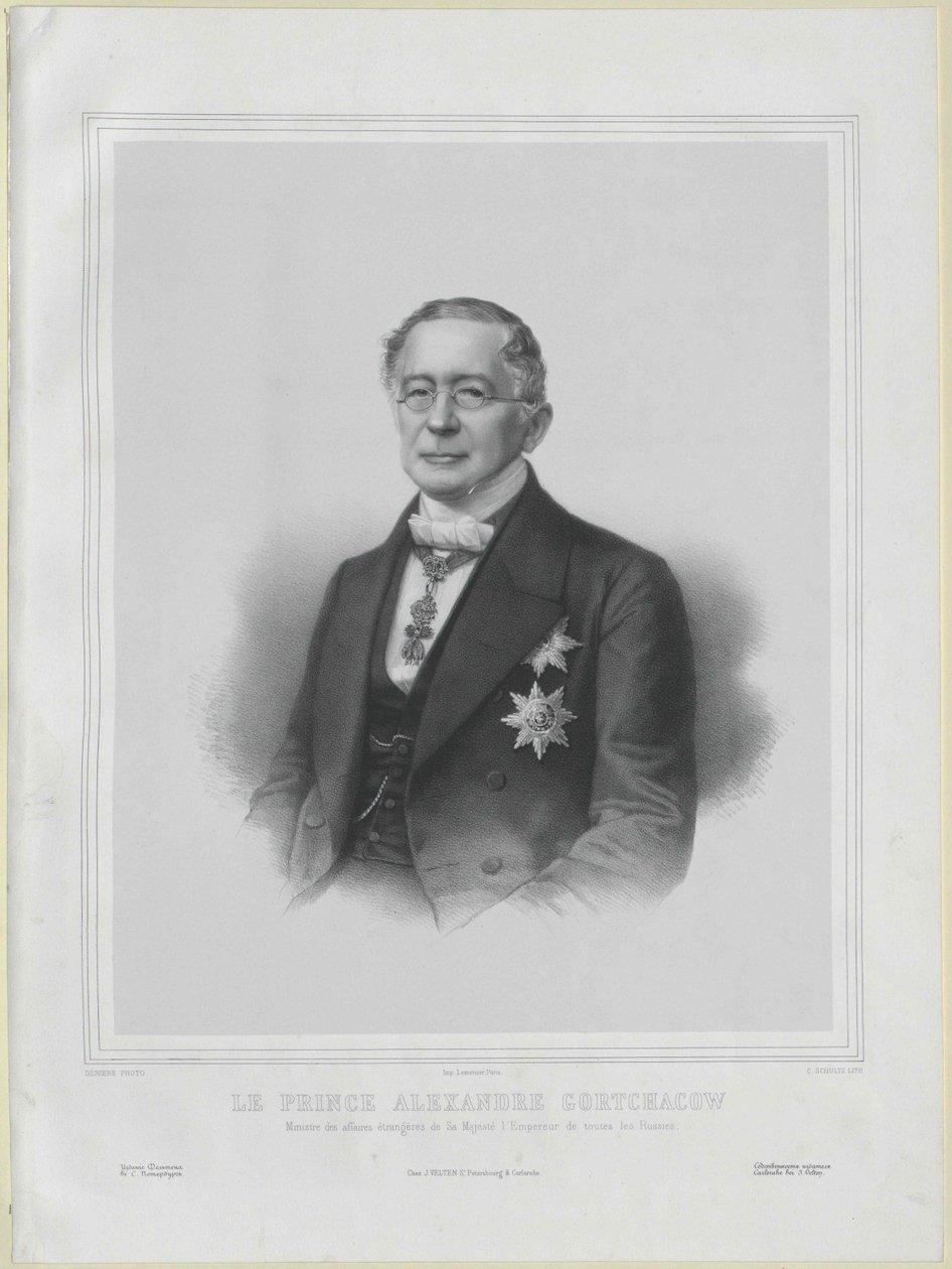 Alexandr Michajlovič hrabě Gorčakov od Artist Unknown