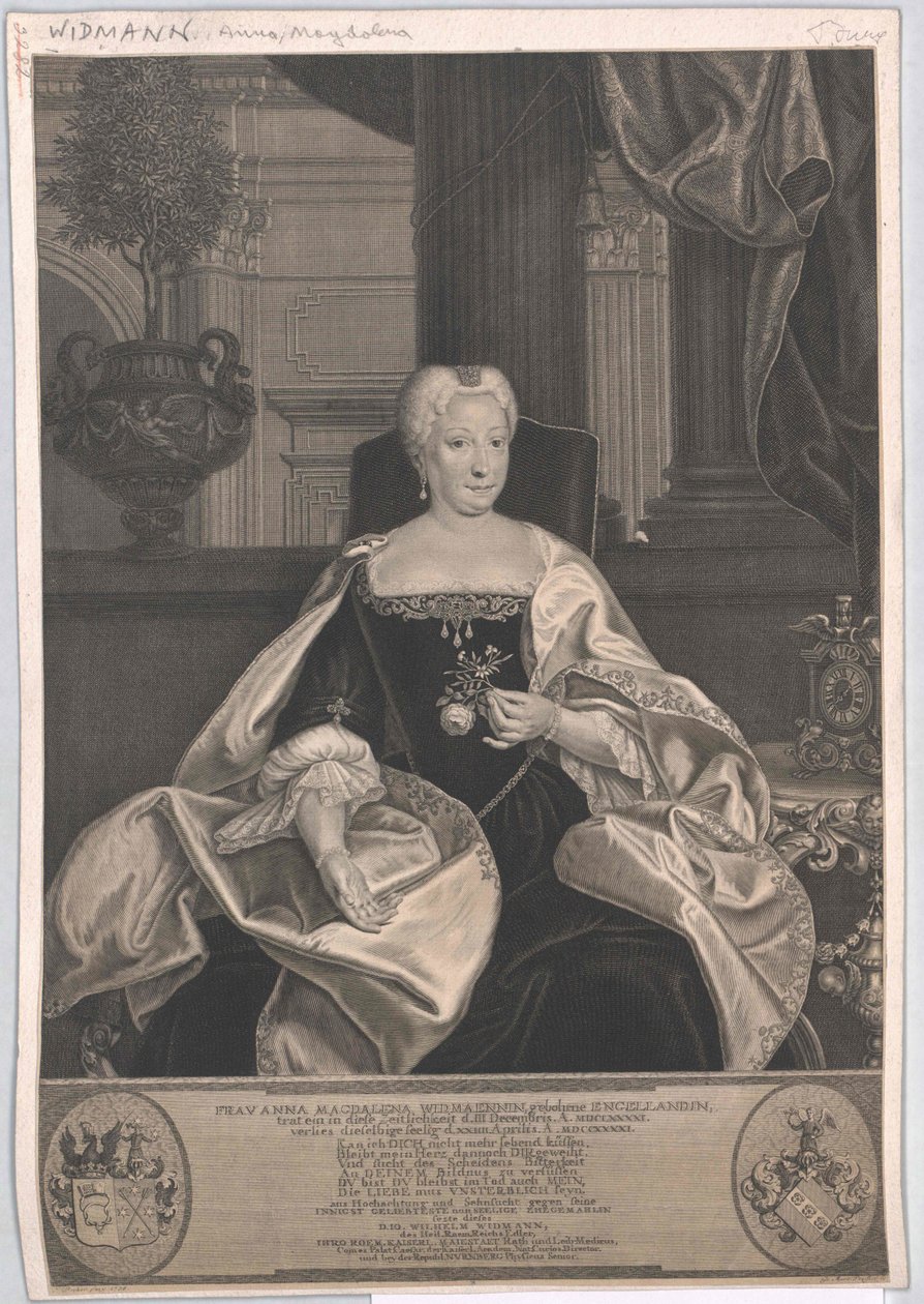 Anna Magdalene Engelland od Artist Unknown