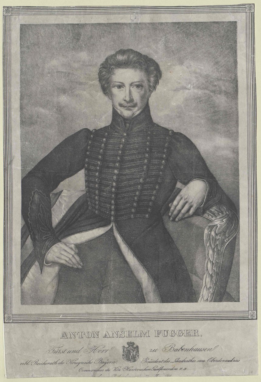Anton Anselm hrabě Fugger-Babenhausen od Artist Unknown