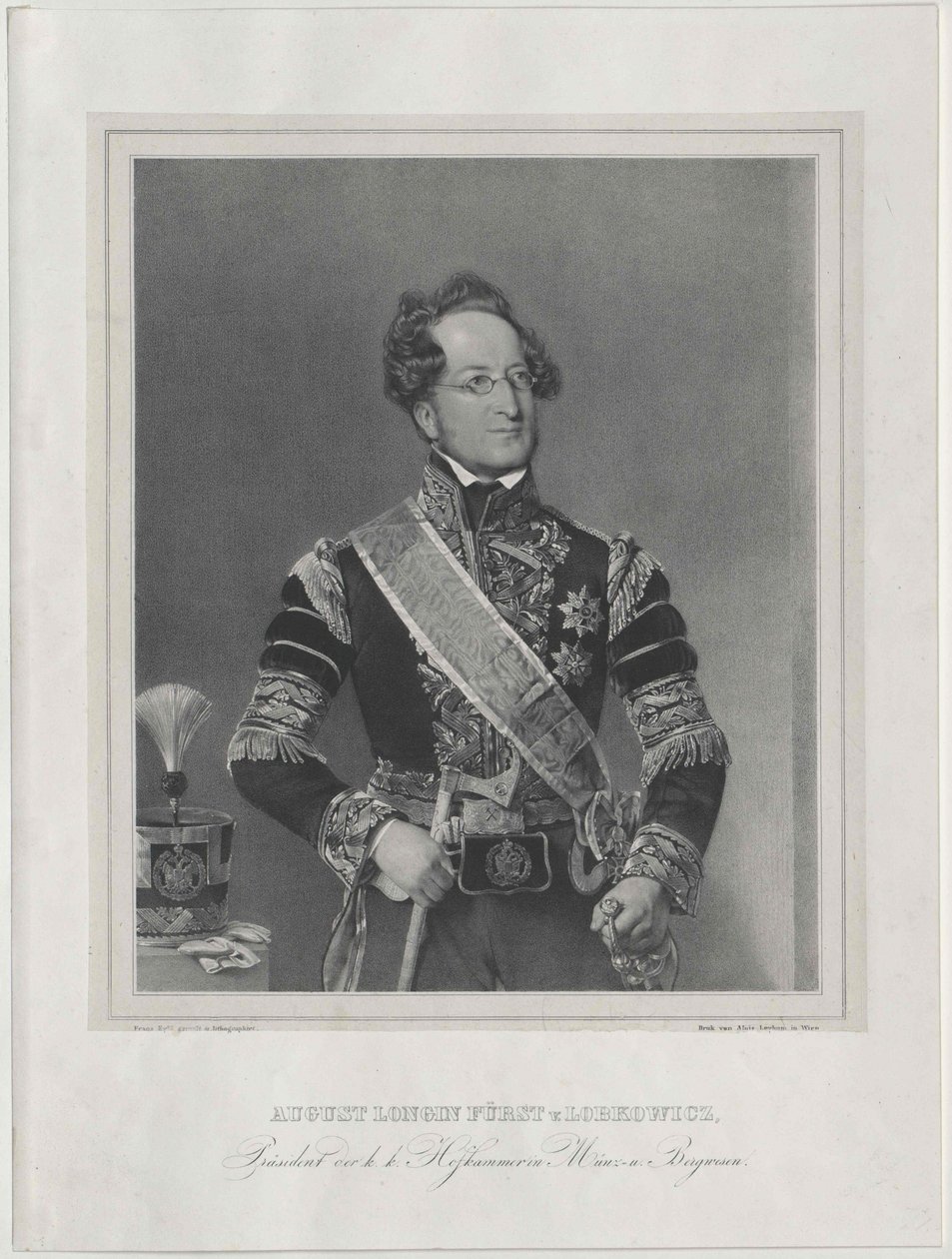Srpen hrabě Lobkowitz od Artist Unknown