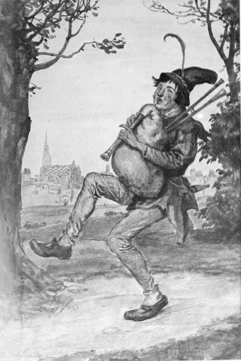 Dudy foukají Láska Augustin od Artist Unknown