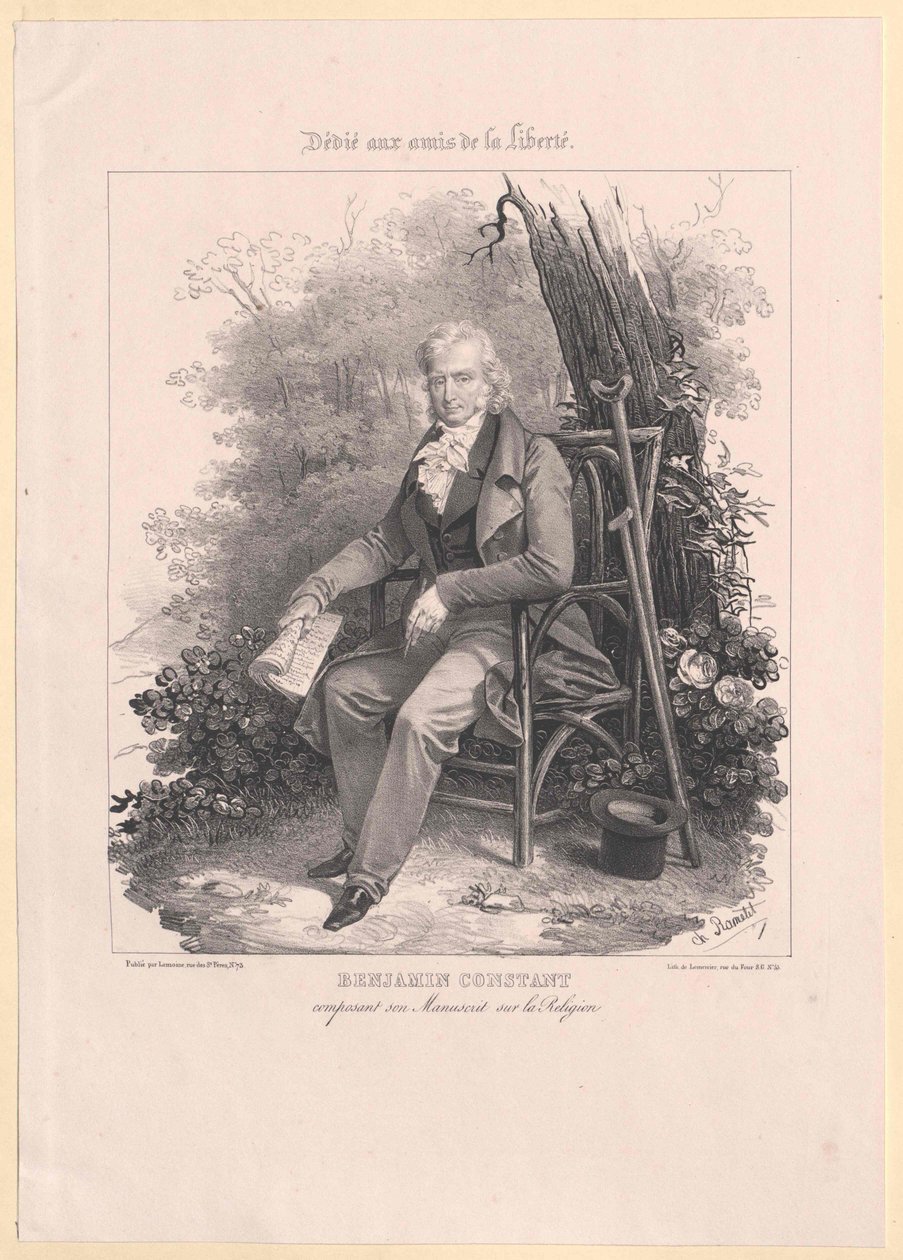 Benjamin Constant de Rebecque od Artist Unknown