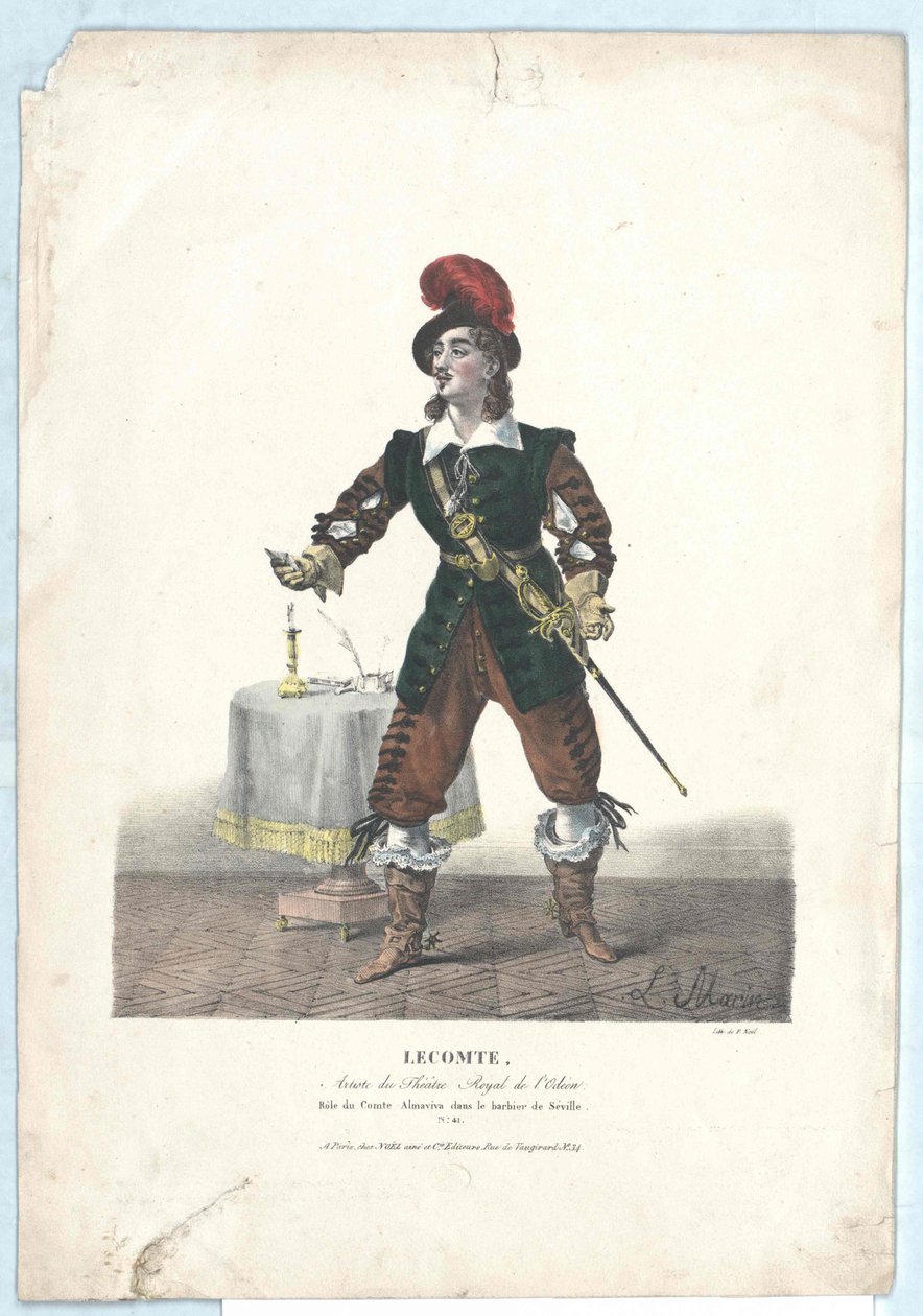 Charles Horace Badun Lecomte od Artist Unknown