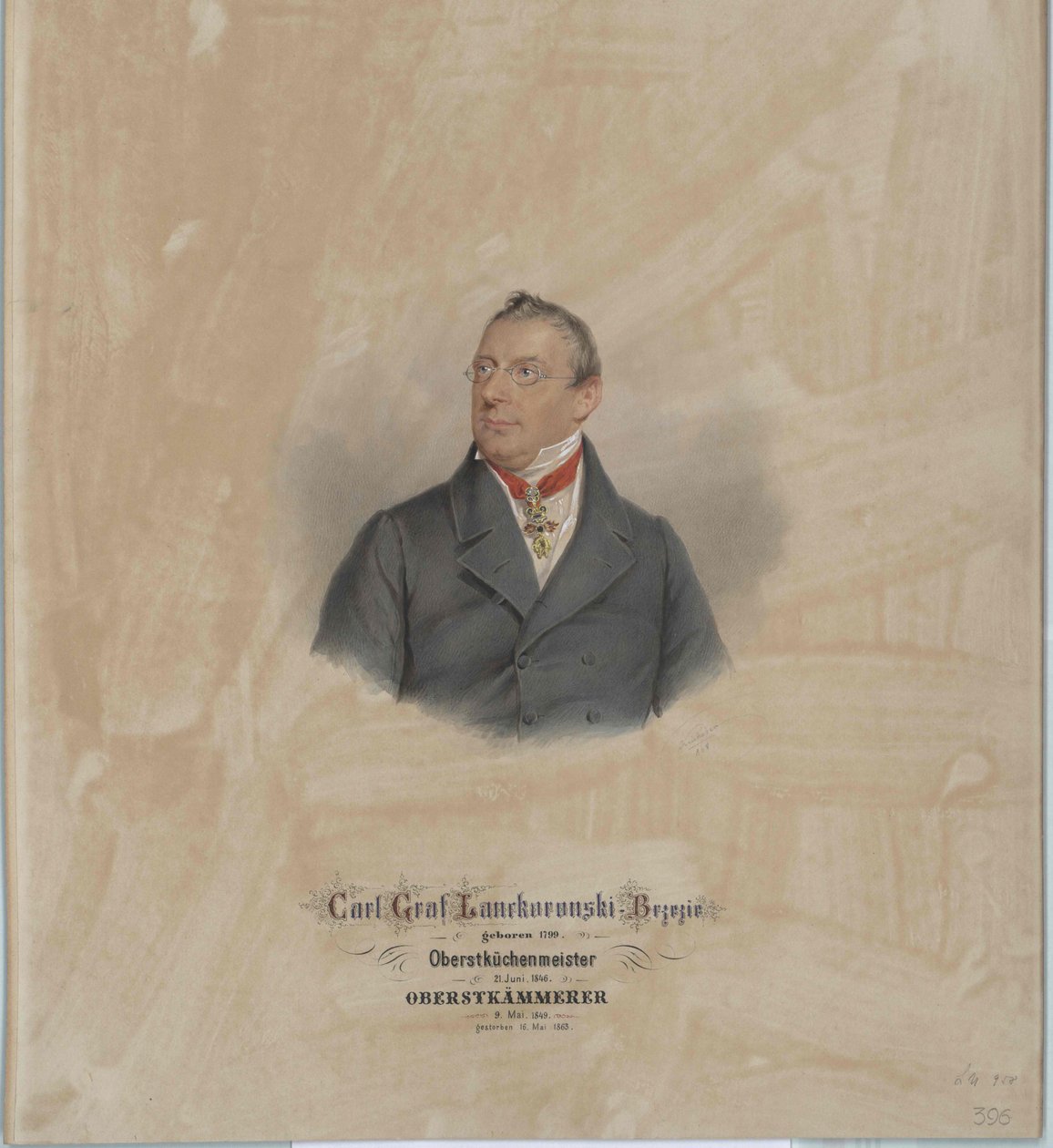 Charles hrabě Lanckoronski-Brzezie od Artist Unknown