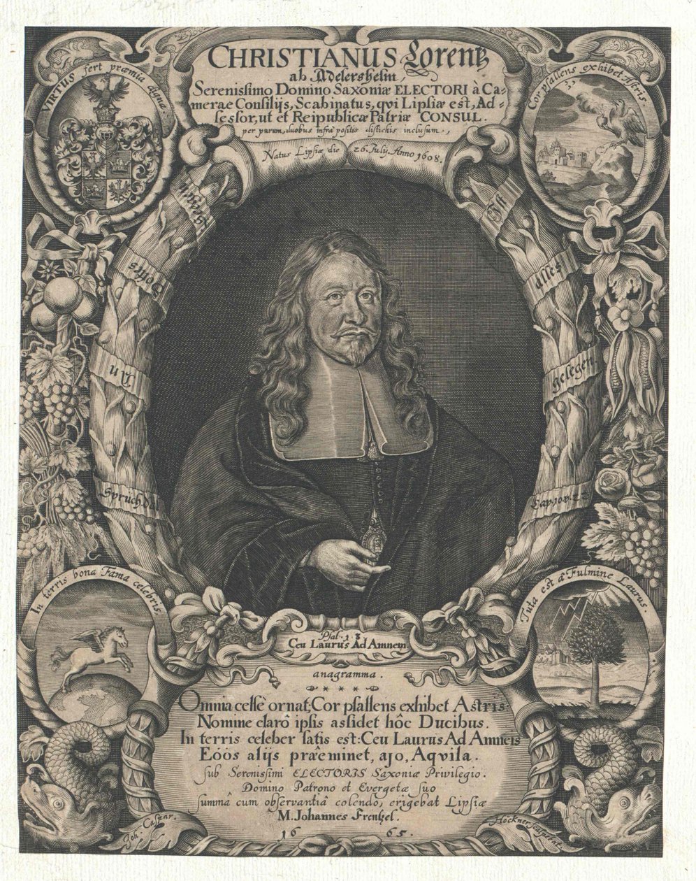Christian Lorenz Adlershelm (tisk) od Artist Unknown