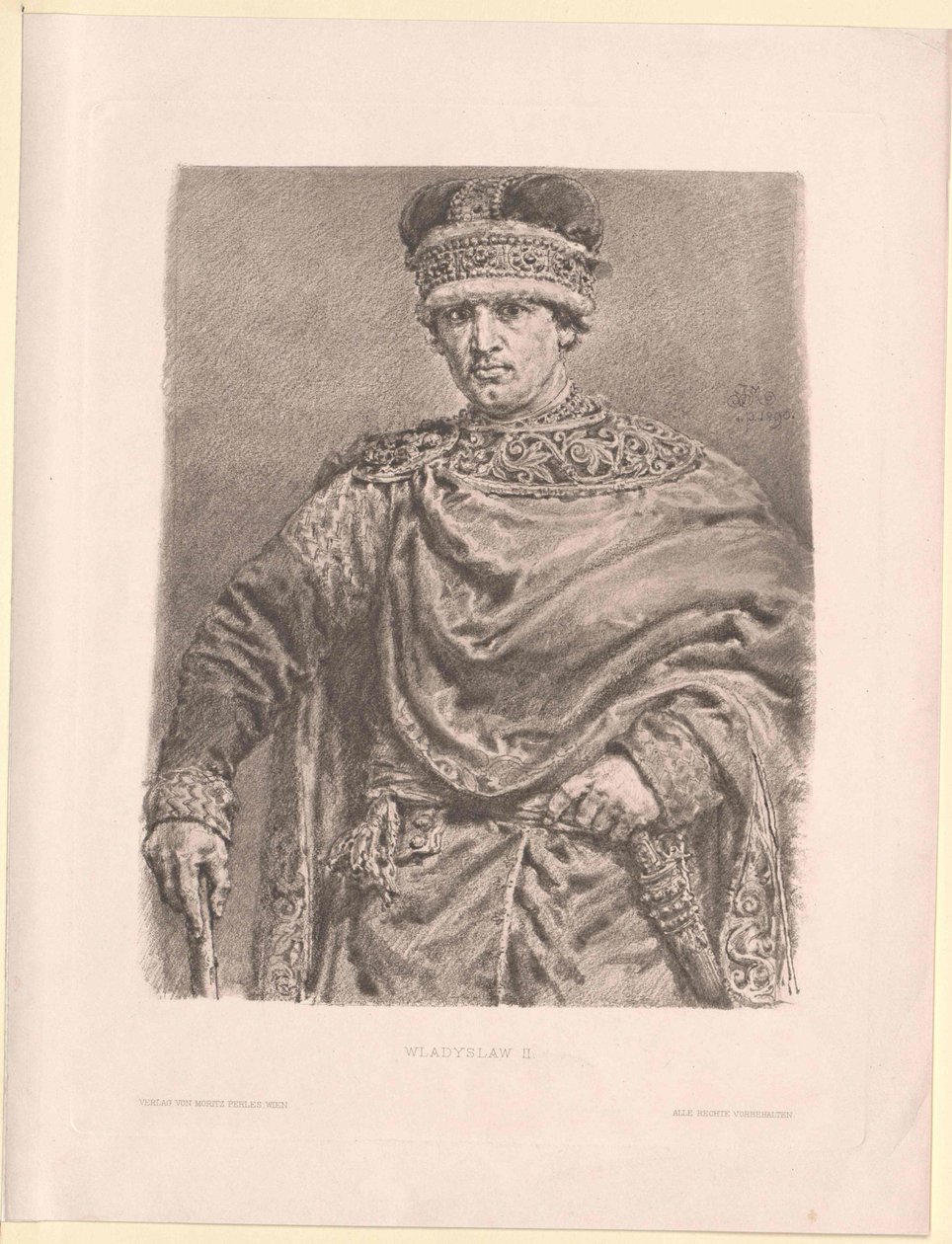 Polský vévoda Vladislav II. od Artist Unknown