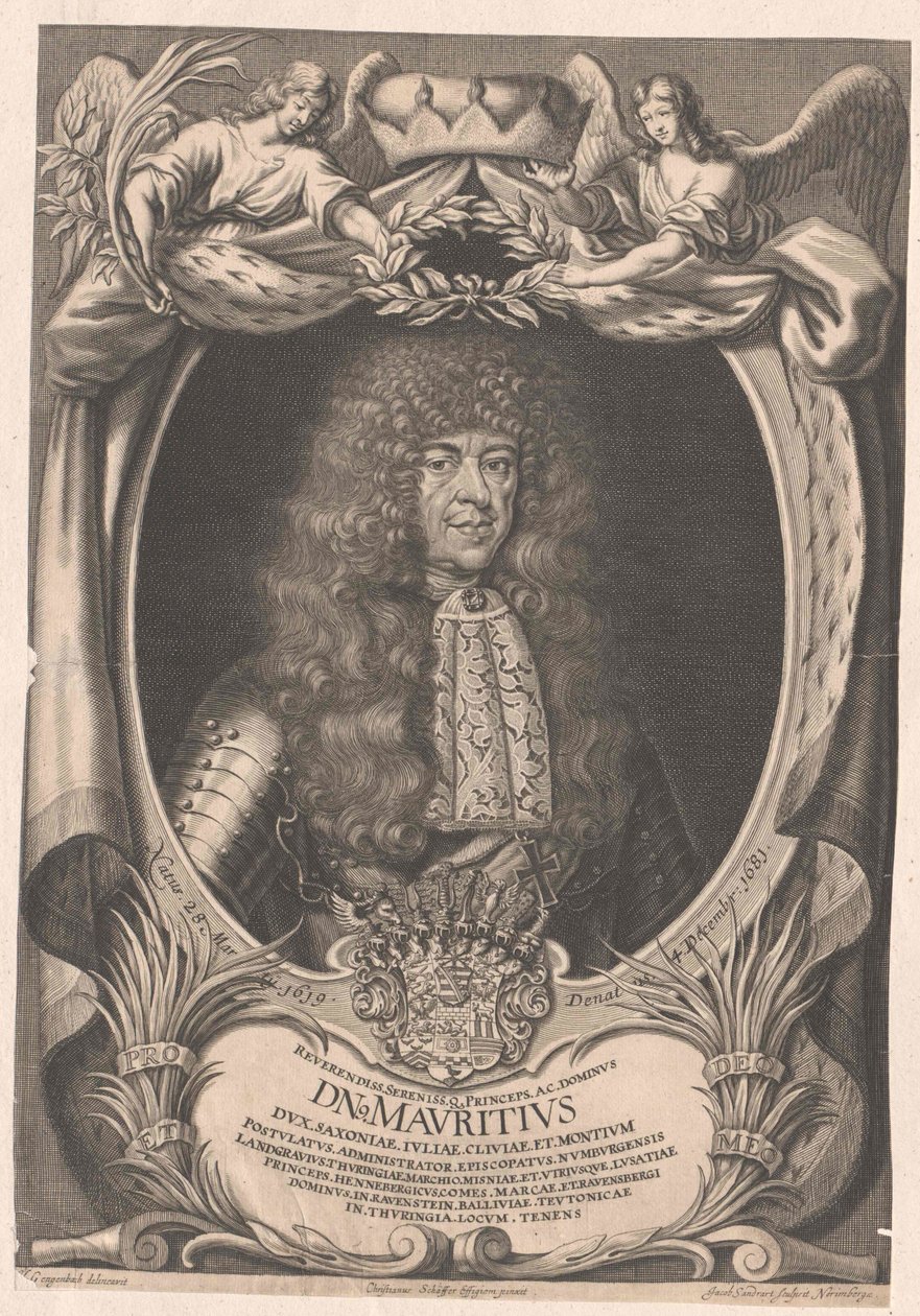 Sasko-Zeitský vévoda Moritz od Artist Unknown